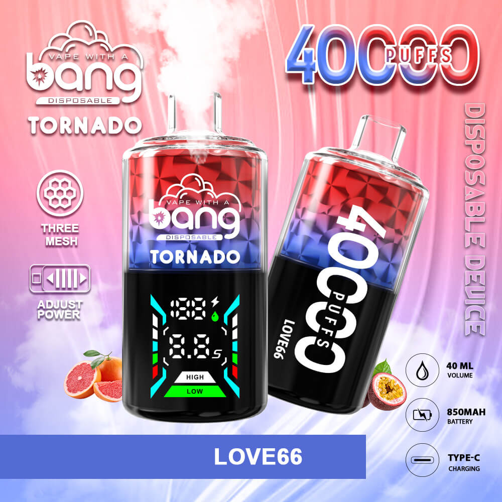 Bang Tornado 40000 Puffs Disposable Vape,bang disposable vape,puff 40k,vape with a bang,tornado vape