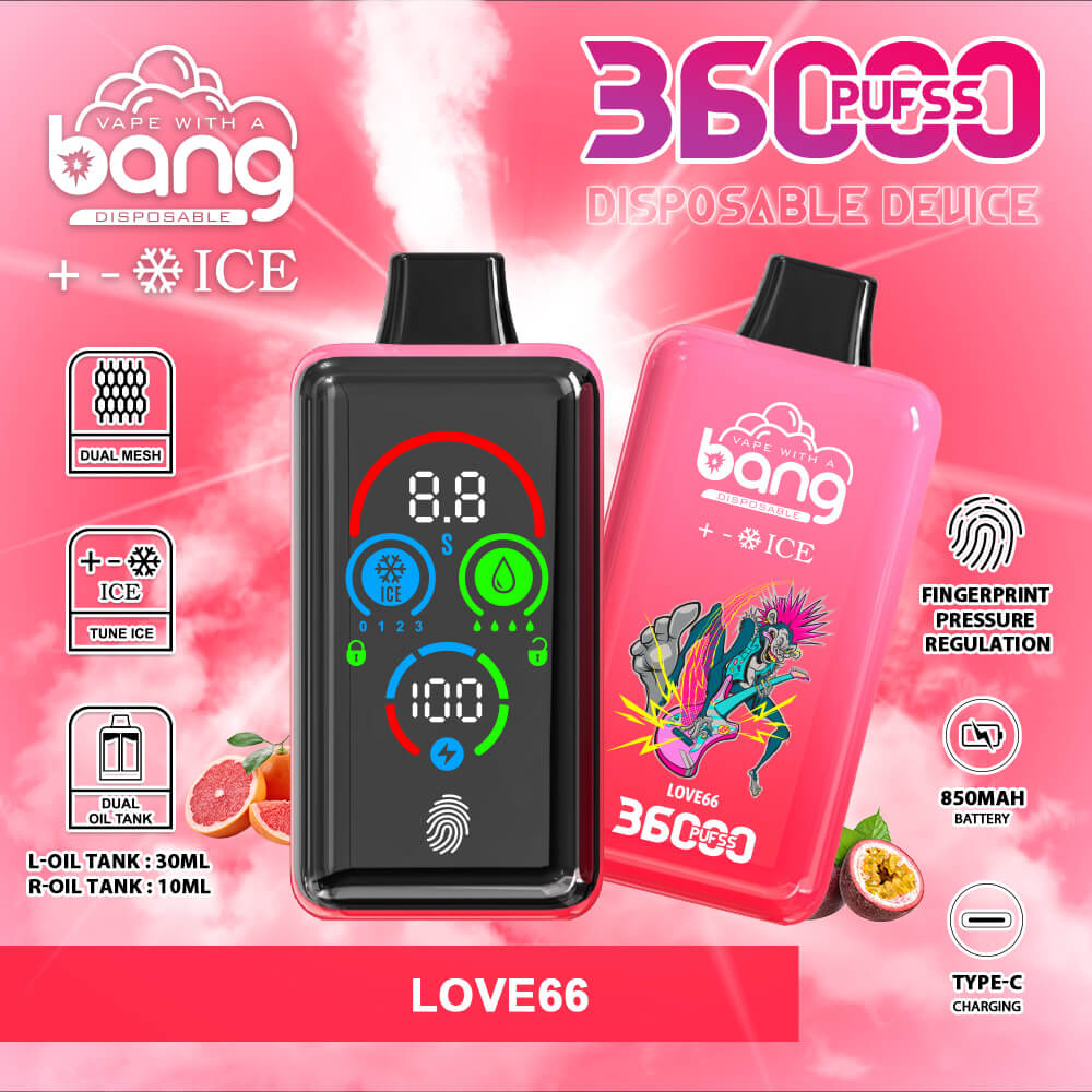 Bang Ice 36000 puffs Vape,Love 66 vape,Bang 36000 Puffs Disposable Vape,Disposable Device vape,vape with a bang