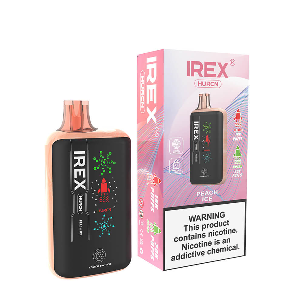 IREX Hurcn Box 20000 puff Vape,peach ice vape,puffs vape,disposable vape,snoopy smoke vape near me