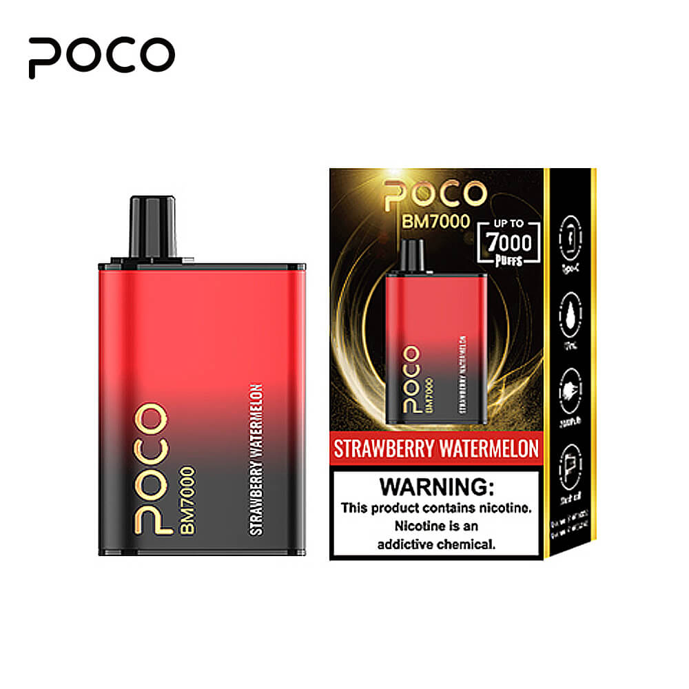 Poco vape BM7000 puffs,strawberry watermelon vape,7000 puff,Poco 7000 Vape,vape script roblox bedwars pastebin