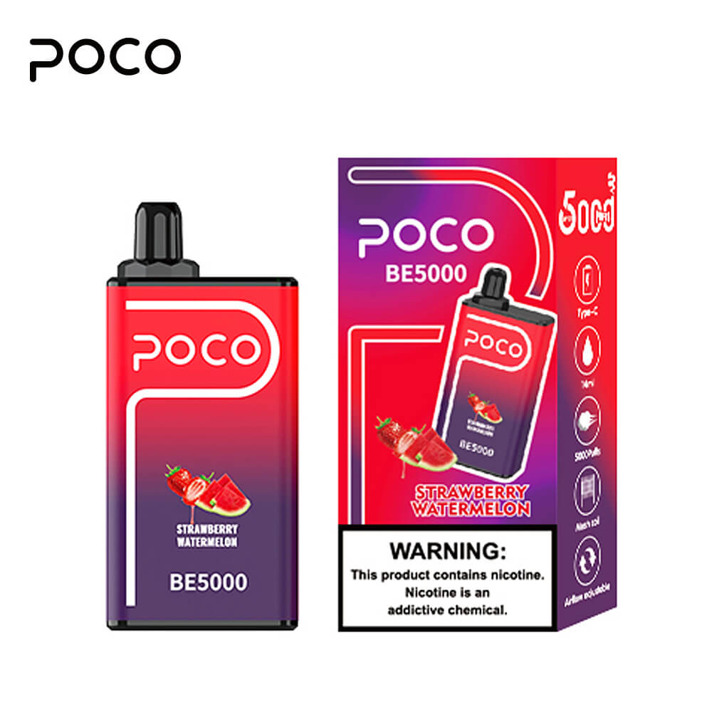 Poco Vape BE5000 puffs,strawberry watermelon Vape,poco 5000 vape,puff 10000,airfuze vape price
