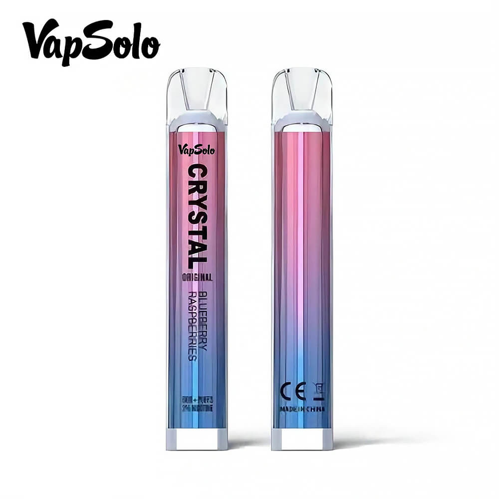 Vapsolo Crystal 600 puffs Vape,blueberry raspberries vape,puffs vape,vapsolo vape,best disposable vape brands