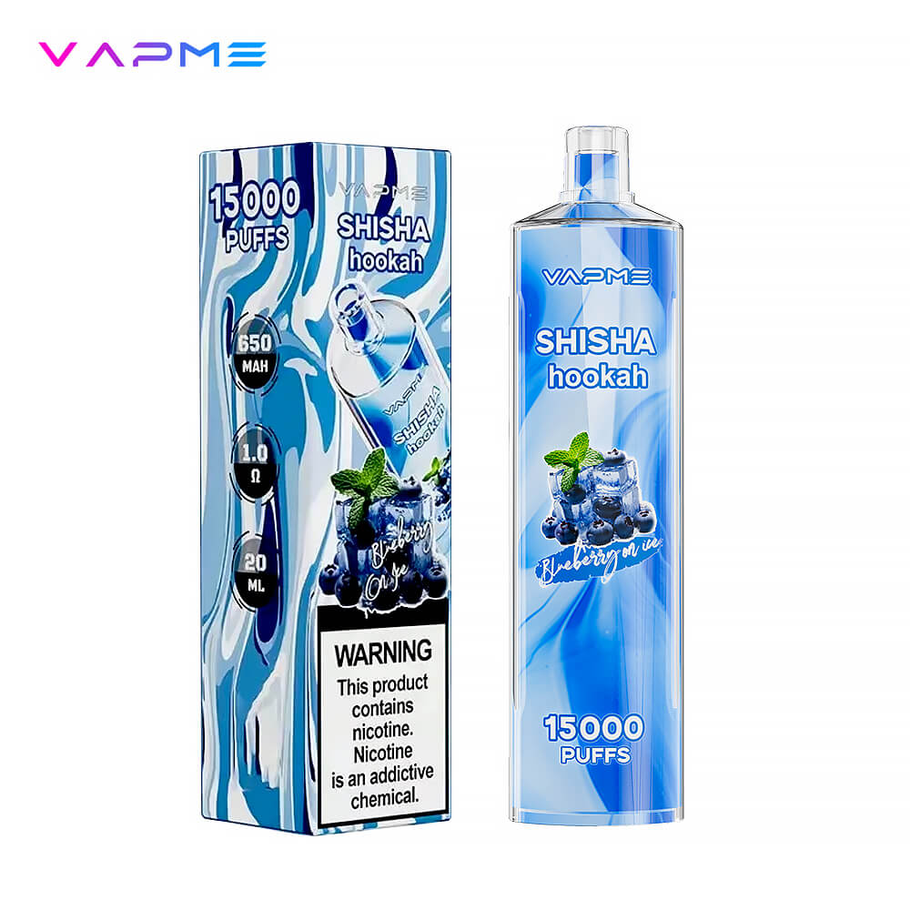 Vapme SHISHA hookah 15000 puffs Vape,Blueberry On Ice vape,shisha hookah vape,disposable vape,الفاخر vape