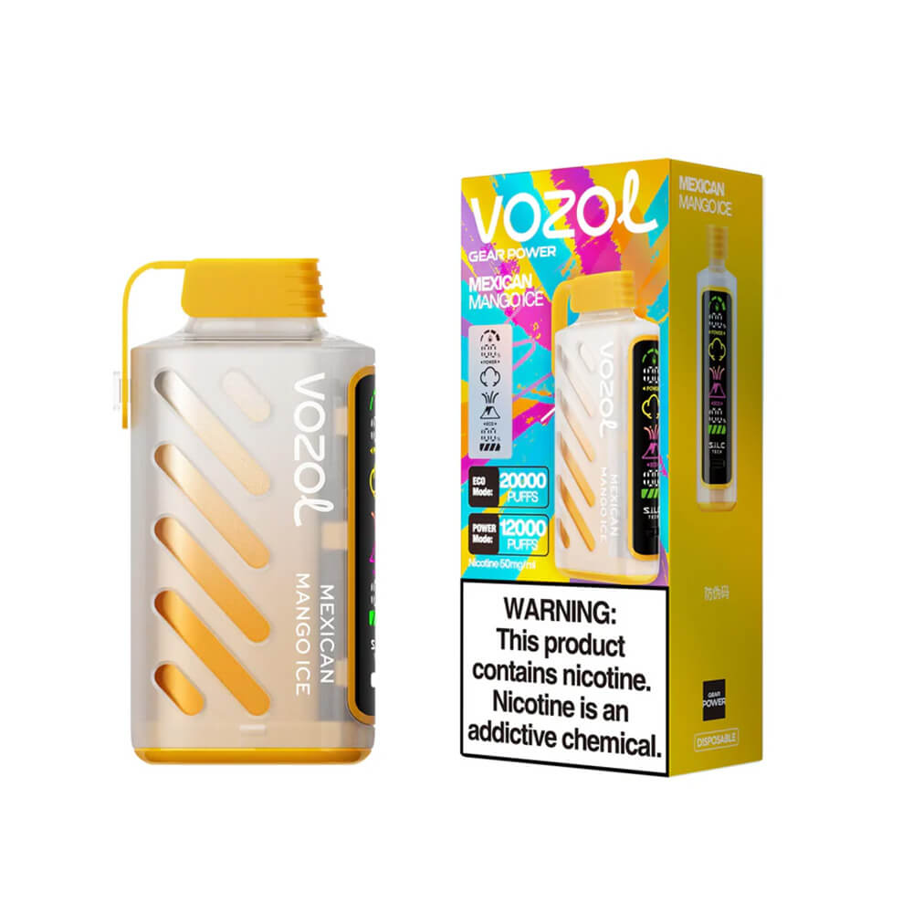 Vozol Gear Power Vape,disposable vape 20000 puffs,20000 Puffs Disposable Vape,MEXICAN MANGO ICE Vape