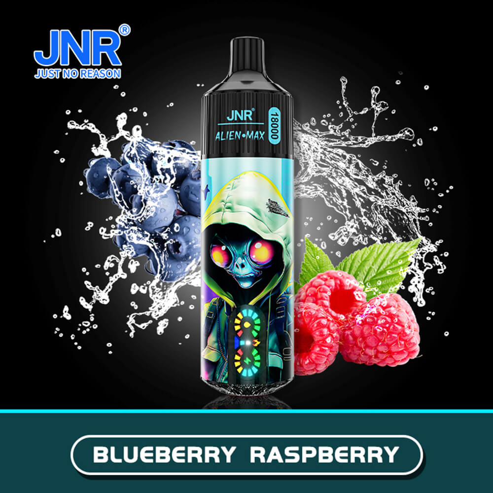 JNR Alien Max 18000 puffs disposable vape,puffs vape,BLUEBERRY RASPBERRY vape,puff jnr alien,jnr puff