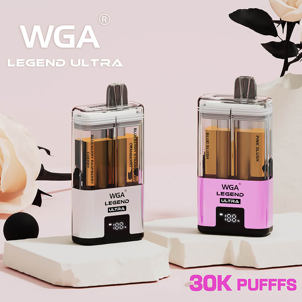 WGA Legend Ultra 30000 Puffs Dual Flavors Disposable Vape,Blue Slush vape,Pink Slush vape,wga crystal vape,puffs vape