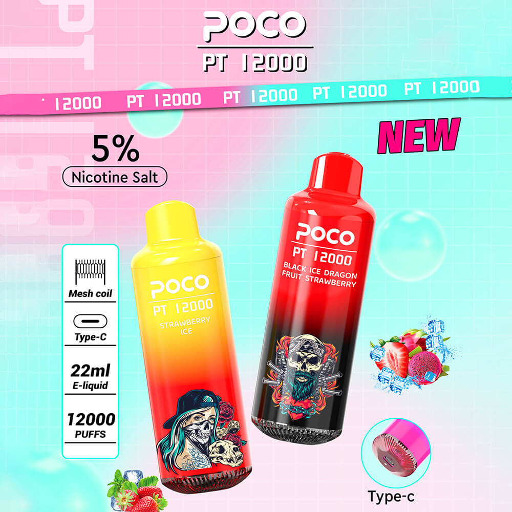 POC0 PT 12000 Puffs Disposable Vape,vape pen kaufen,puffs vape,strawberry ice vape,best disposable vape 2024