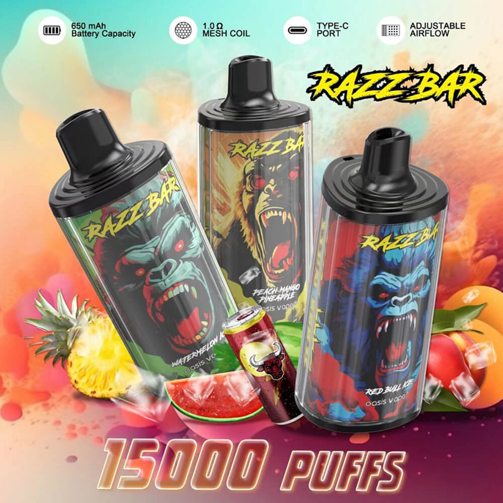 Razz Bar 15000 Puffs Disposable Vape,puffs vape,puff 15k,razz vape,thc vapes kaufen
