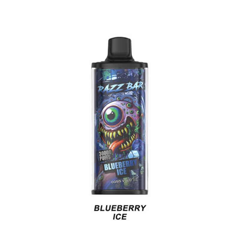 Razz Bar 30000 Puff Vape - 30000 Puffs, 16 Flavors, Rechargeable, Mesh Coil, Type-C