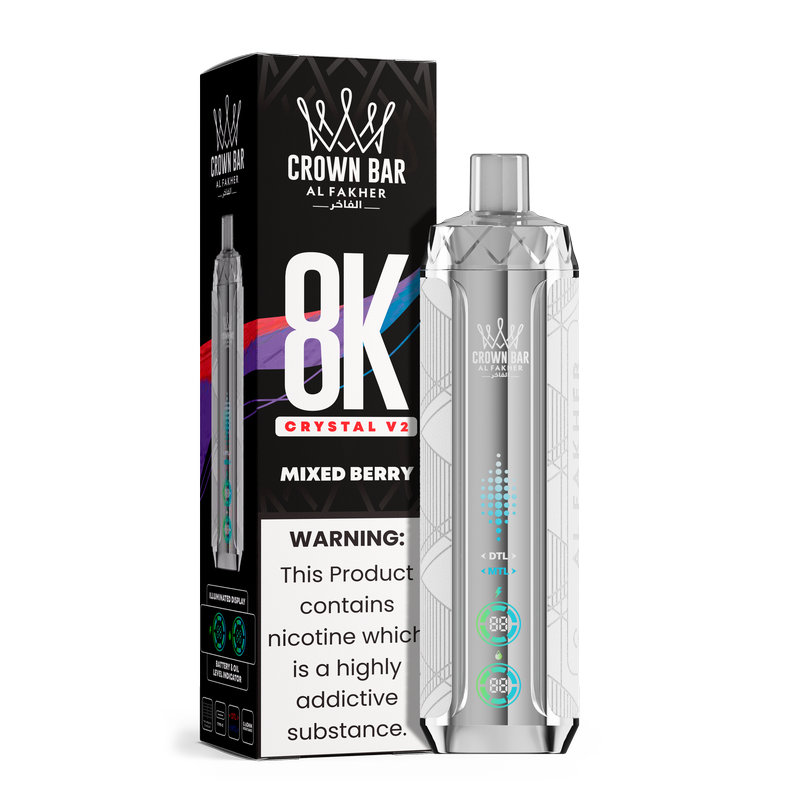 Alfakher 8000 V2 Crystal – Premium Disposable Vape with Iconic Shisha Flavor EU warehouse wholesale - Image 2