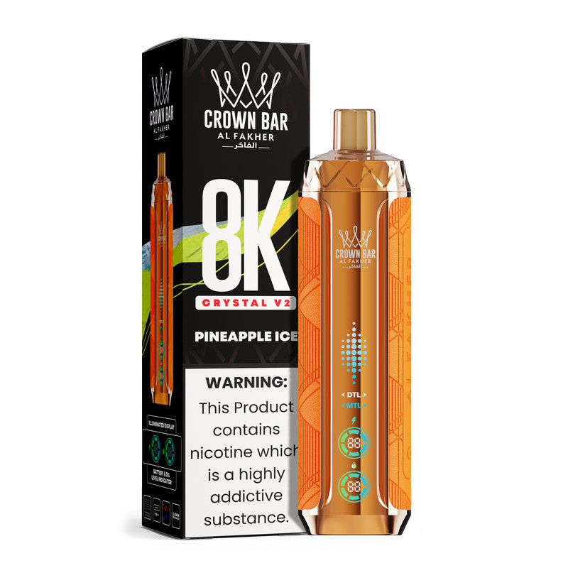Alfakher 8000 V2 Crystal – Premium Disposable Vape with Iconic Shisha Flavor EU warehouse wholesale - Image 5